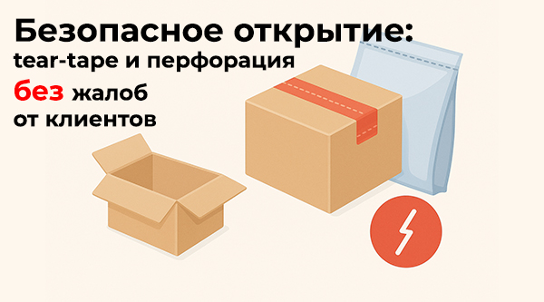 Безопасное открытие: tear-tape и перфорация без жалоб от клиентов Безопасное открытие: tear-tape и перфорация без жалоб от клиентов