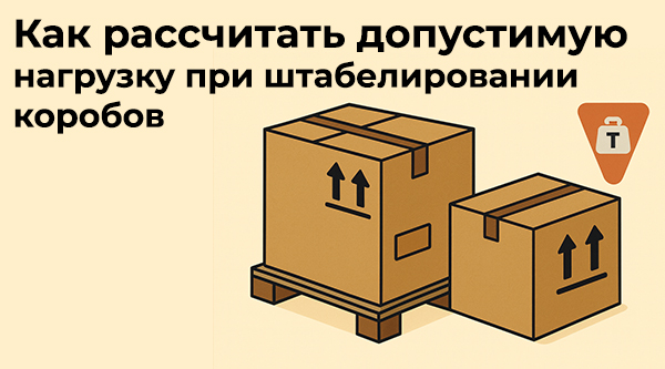 Как рассчитать допустимую нагрузку при штабелировании коробов