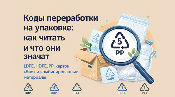 Коды переработки на упаковке: как читать и что они значат Коды переработки на упаковке: как читать и что они значат