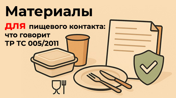 Материалы для пищевого контакта: что говорит ТР ТС 005/2011
