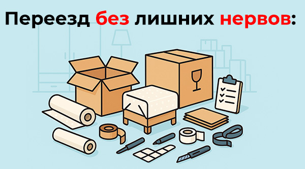 Переезд без лишних нервов: чек-лист упаковочных материалов