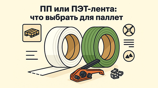 ПП или ПЭТ-лента: что выбрать для паллетирования ПП или ПЭТ-лента: что выбрать для паллетирования