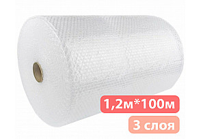 Антистатическая пузырчатая пленка 1,2м*100м - 3 слоя