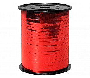 Декоративная лента 20мм*100м, Красная (металик)