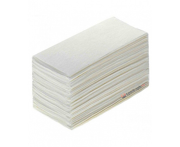 Полотенце бумажное V-укл. белое 1-сл. 250 шт. ТС