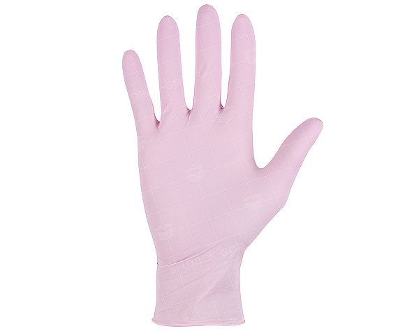 Перчатки нитриловые розовые 3,5 гр, размер XS