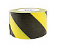 Оградительная лента ПВД 75мм *200м желто-черная 40мкм