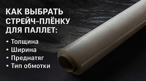 Как выбрать стрейч‑плёнку для паллет в СПб: толщина, преднатяг, ширина